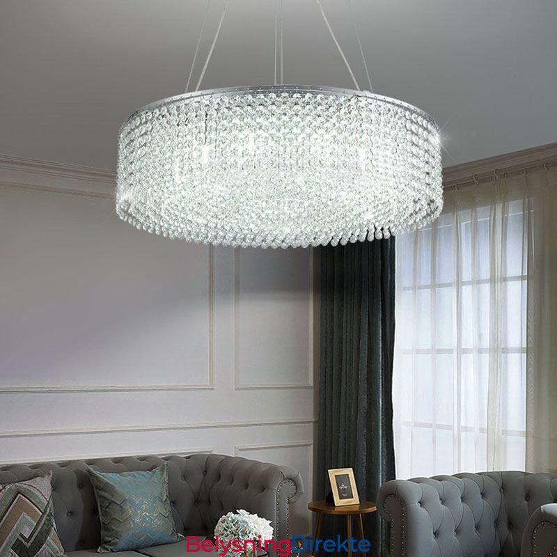 Moderne Krystalllysekrone Europeisk Luksuriøs Dekorativ Taklampe Med 12 Lys