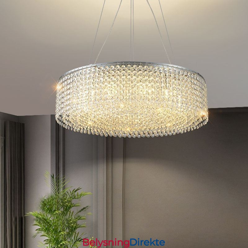 Moderne Krystalllysekrone Europeisk Luksuriøs Dekorativ Taklampe Med 12 Lys
