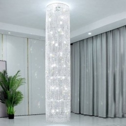 Luksuriøs Krystalllysekrone Moderne Dekorasjonstaklampe Med 36 Lys