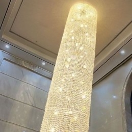 Luksuriøs Krystalllysekrone Moderne Dekorasjonstaklampe Med 36 Lys