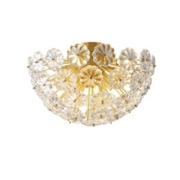 Halvsirkelformet Glass Innfelt Moderne Dekorativ Blomsterformet Taklampe