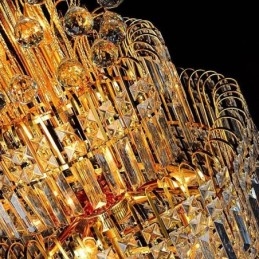Elegant Krystallimperiumslysekrone Europeisk Luksuriøs Lang Anheng