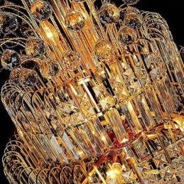 Elegant Krystallimperiumslysekrone Europeisk Luksuriøs Lang Anheng