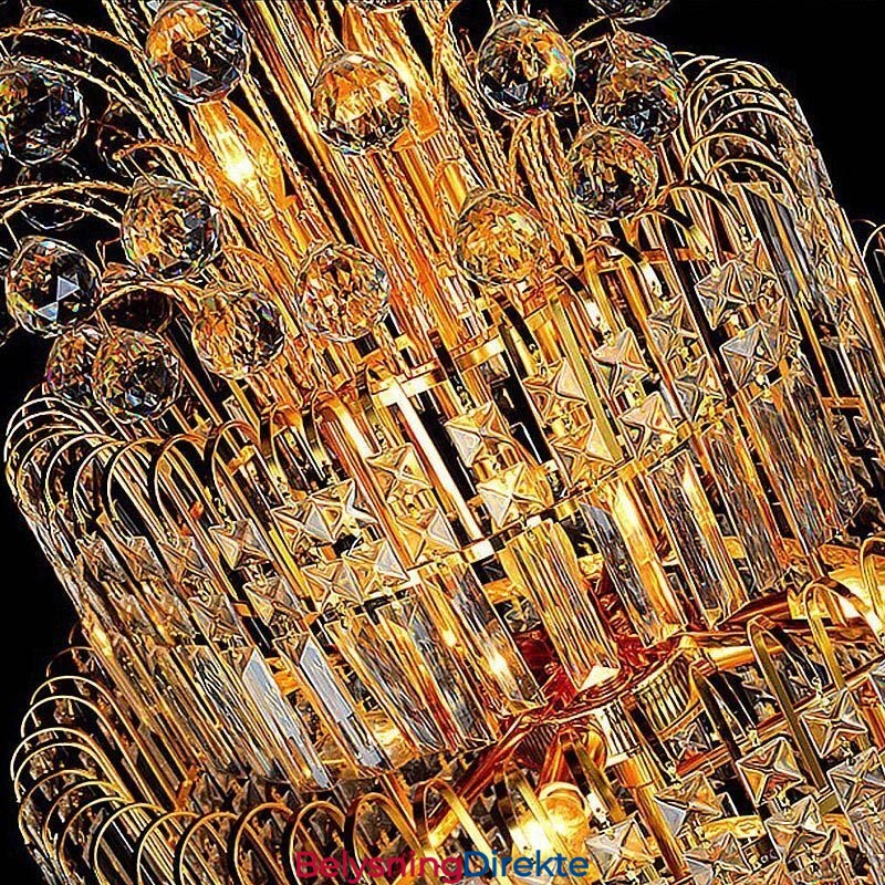 Elegant Krystallimperiumslysekrone Europeisk Luksuriøs Lang Anheng