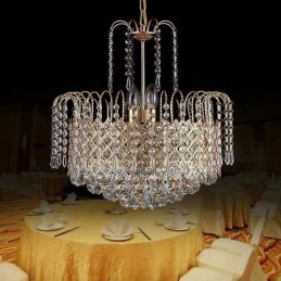 Luksuriøs Krystalllysekrone Moderne Elegant Anhengslampe
