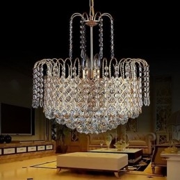 Luksuriøs Krystalllysekrone Moderne Elegant Anhengslampe