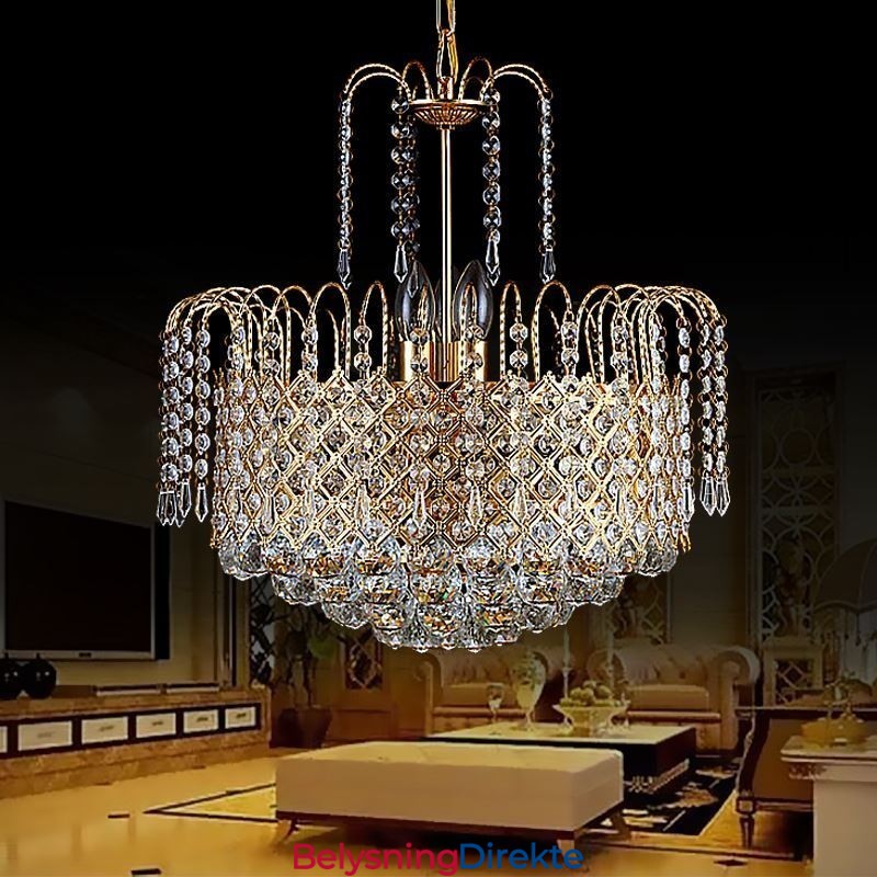 Luksuriøs Krystalllysekrone Moderne Elegant Anhengslampe
