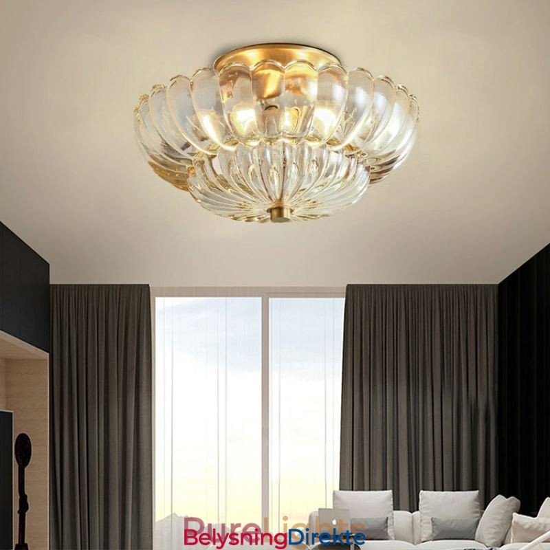 Moderne Lotus-Taklampe Med Innfelt Tak