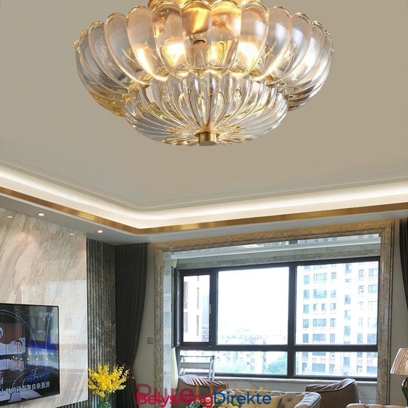 Moderne Lotus-Taklampe Med Innfelt Tak