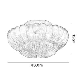 Moderne Lotus-Taklampe Med Innfelt Tak
