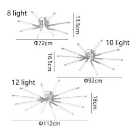 Enkel Innfelt Fyrverkeri Taklampe