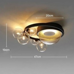 Innfelt Moderne Minimalistisk Dekorativ Glasstaklampe