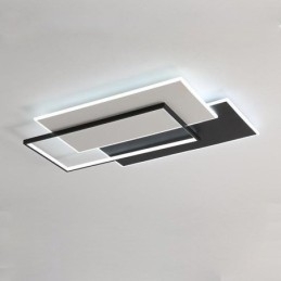 Minimalistisk Firkantet Akryl Taklampe I Innfelt Form