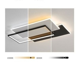 Minimalistisk Firkantet Akryl Taklampe I Innfelt Form