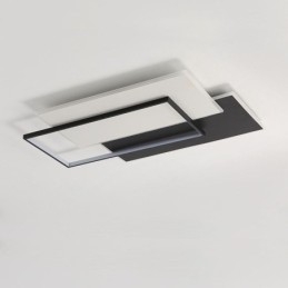 Minimalistisk Firkantet Akryl Taklampe I Innfelt Form