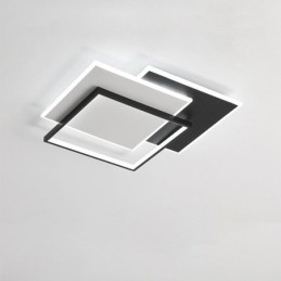 Minimalistisk Akryl Firkantet Taklampe I Innfelt Form, 40-50 Cm