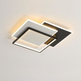 Minimalistisk Akryl Firkantet Taklampe I Innfelt Form, 40-50 Cm