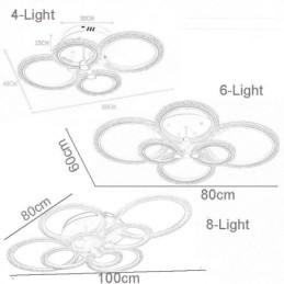 Innfelt Moderne Minimalistisk Sirkelformet Akrylblomst Taklampe