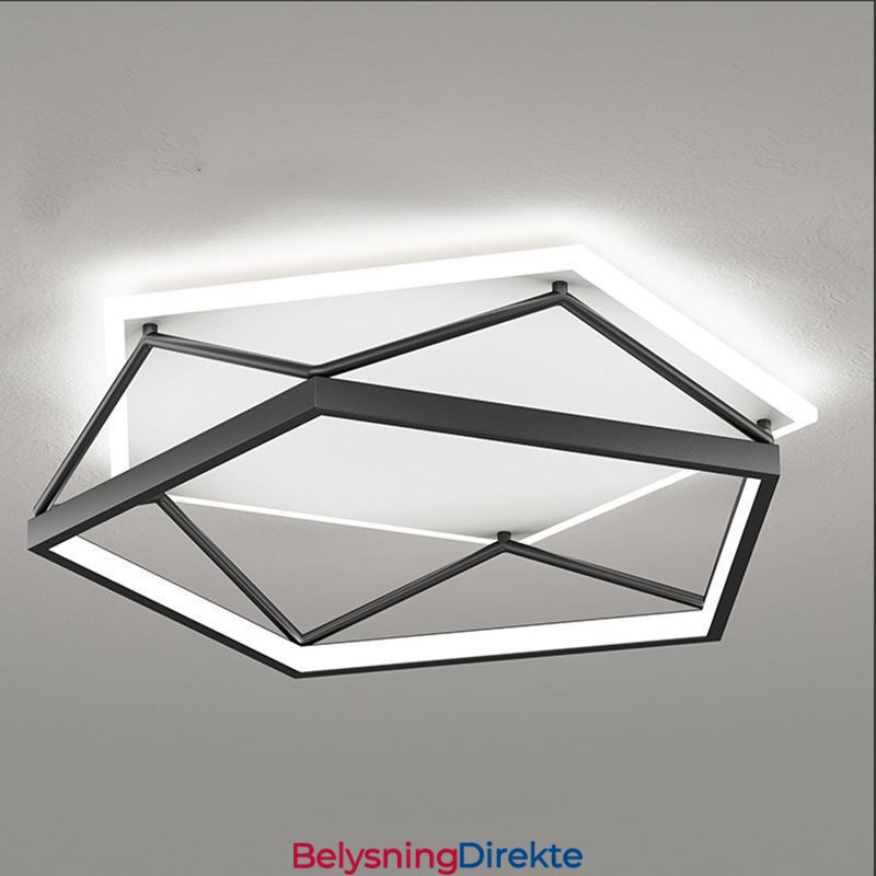 Innfelt Hul Tredimensjonal Taklampe 55 Cm