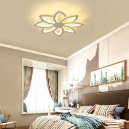 Innfelt Montering, Iøynefallende Akrylblomsttaklampe 55 Cm
