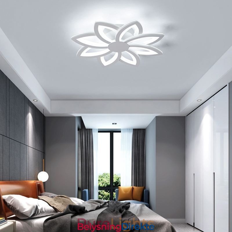 Innfelt Montering, Iøynefallende Akrylblomsttaklampe 55 Cm