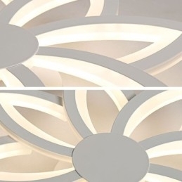 Innfelt Montering, Iøynefallende Akrylblomsttaklampe 55 Cm