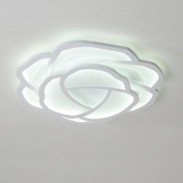 Innfelt Moderne, Enkel Rosenrød Akryl Taklampe 52 Cm