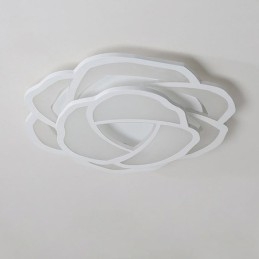 Innfelt Moderne, Enkel Rosenrød Akryl Taklampe 52 Cm