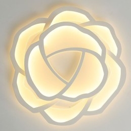 Innfelt Moderne, Enkel Rosenrød Akryl Taklampe 52 Cm