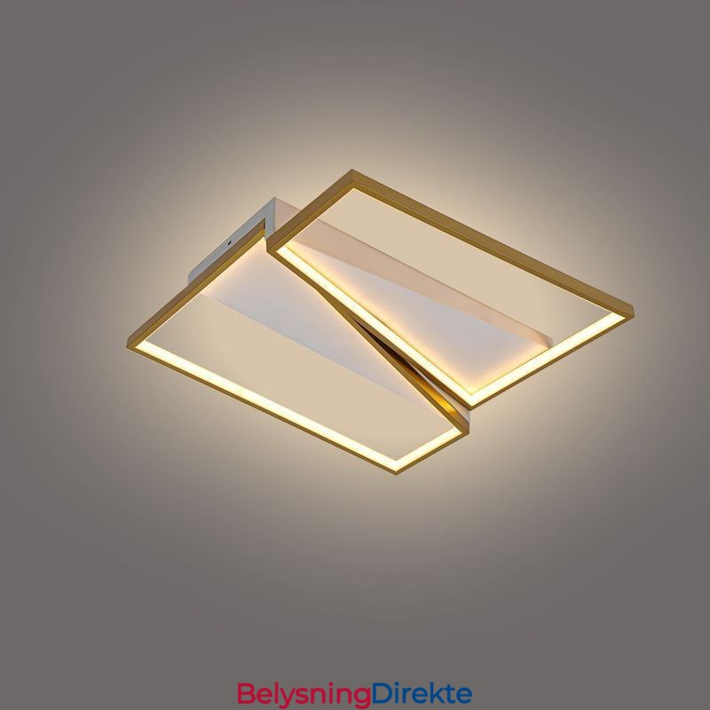 Minimalistisk Mosaikk Trapesformet Taklampe I Innfelt Form