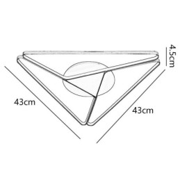 Minimalistisk Trekantet Taklampe I Innfelt Form