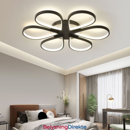 Minimalistisk Kløver Taklampe Med Innfelt Tak
