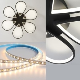 Minimalistisk Kløver Taklampe Med Innfelt Tak