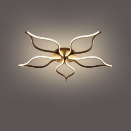Minimalistisk Taklampe Med Fem Blader Og Blomstermotiv I Innfelt Form