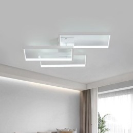 Innfelt Akryl Geometrisk Rektangulær Taklampe