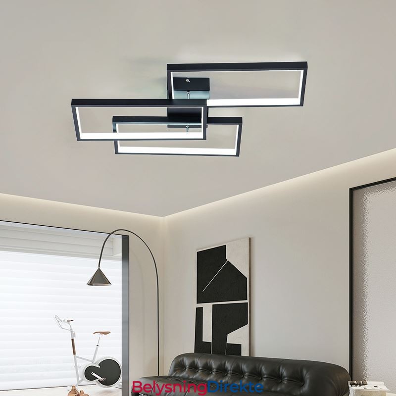 Innfelt Akryl Geometrisk Rektangulær Taklampe