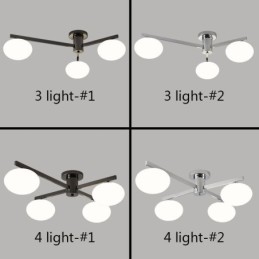 Nordisk Glass Innfelt Kreativ Smijerns Taklampe