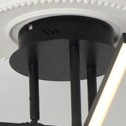 Moderne, Enkel, Innfelt Taklampe I Aluminium Med Kunststripe