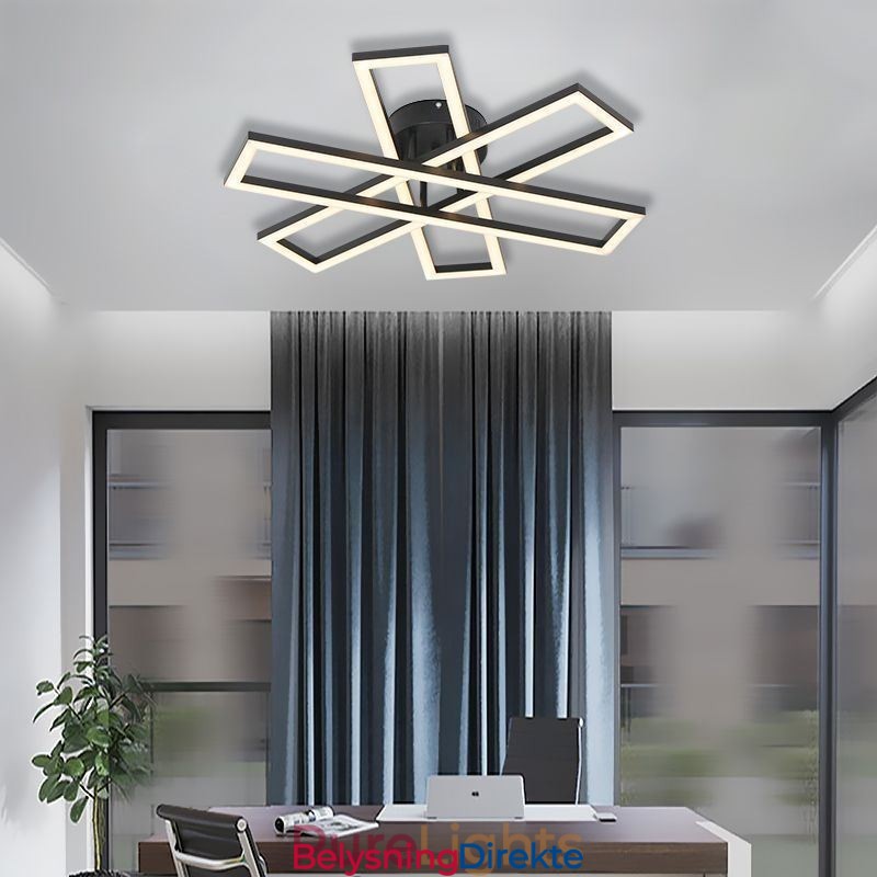 Minimalistisk Innfelt Aluminiums Kunst Vindmølle Taklampe