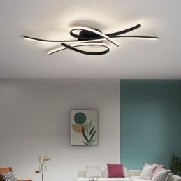 Minimalistisk Innfelt Taklampe I Aluminium Med Kunstig Sommerfugl