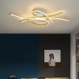 Minimalistisk Innfelt Taklampe I Aluminium Med Kunstig Sommerfugl