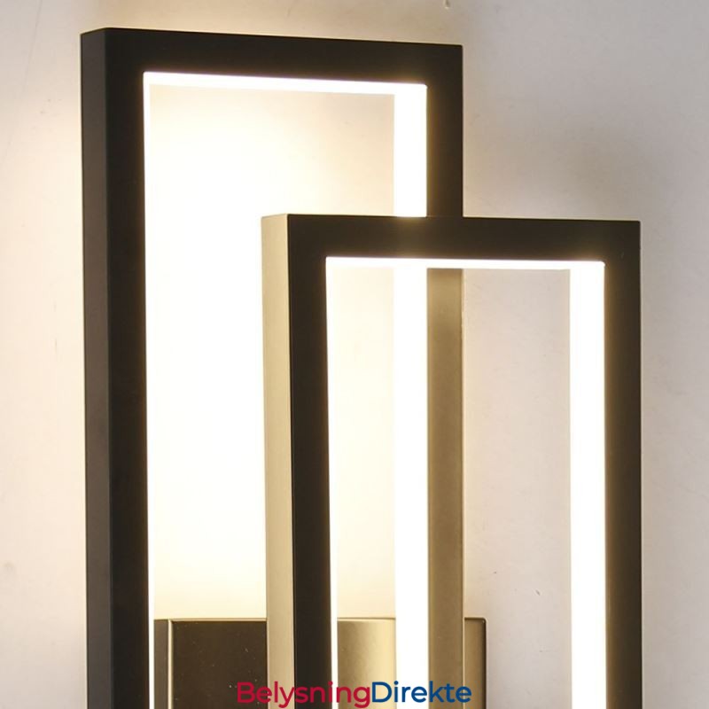 Minimalistisk, Innfelt, Geometrisk, Firkantet Taklampe I Aluminium