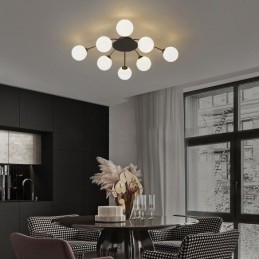 Moderne, Innfelt, Svart Taklampe, Dekorativ Lampe