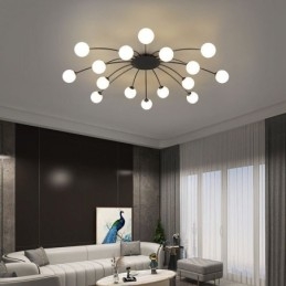 Moderne, Innfelt, Svart Taklampe, Dekorativ Lampe
