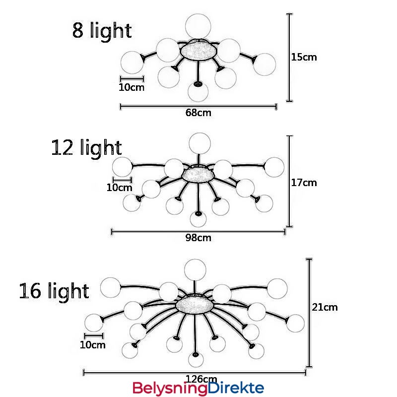 Moderne, Innfelt, Svart Taklampe, Dekorativ Lampe