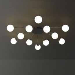 Moderne, Innfelt, Svart Taklampe, Dekorativ Lampe