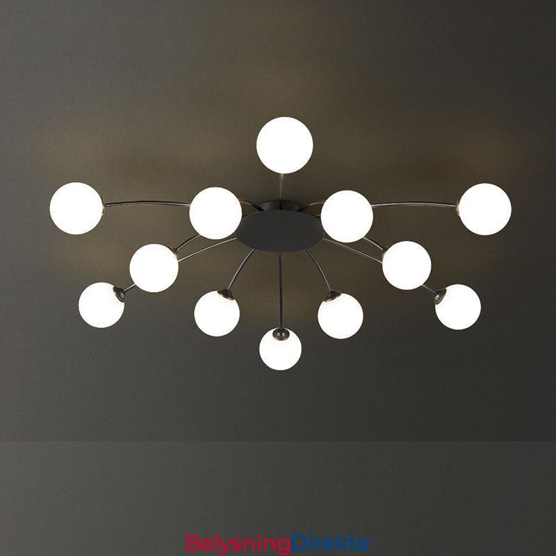 Moderne, Innfelt, Svart Taklampe, Dekorativ Lampe