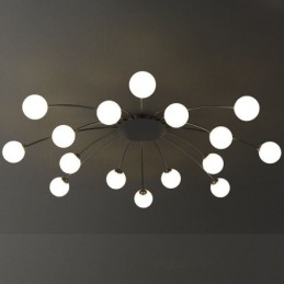 Moderne, Innfelt, Svart Taklampe, Dekorativ Lampe