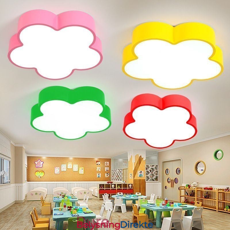 Tegneserie Taklampe Moderne Blomst Innfelt