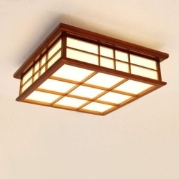 Taklampe I Tre I Retrostil, Innfelt